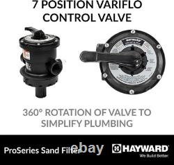 Hayward W3S244T ProSeries Sand Swimming Pool Filter, 24 Top-Mount With Valve