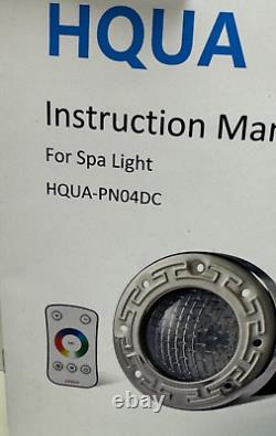 Hqua Hqua-PN04DC LED Inground Swimming Pool Spa Light RGBW 15w, 6 withRemote work