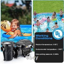 ILiving ILG8PP130-VS Variable Speed Above Ground Swimming Pool Pump, 1.3HP