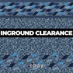 INGROUND CLEARANCE LINER! 16' x 32' 2'R Corners in Mondrian Mosaic