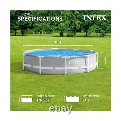 INTEX 26701EH Prism Frame Above Ground Swimming Pool Set 10ft x 30in In