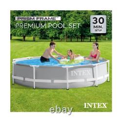 INTEX 26701EH Prism Frame Above Ground Swimming Pool Set 10ft x 30in In