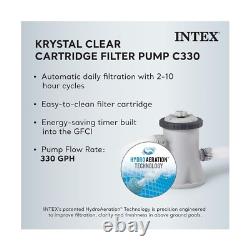 INTEX 26701EH Prism Frame Above Ground Swimming Pool Set 10ft x 30in In