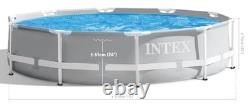 INTEX 26701EH Prism Frame Premium Above Ground Swimming Pool Set 10x30 Blue