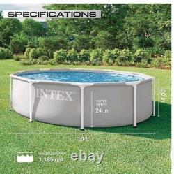 INTEX 26701EP 10Ft X 30In Prism Frame Premium Above Ground Swimming Pool Set