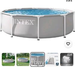INTEX 26701EP 10Ft X 30In Prism Frame Premium Above Ground Swimming Pool Set