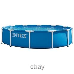 INTEX 28210EP Metal Frame 12 ft x 30 in Above Ground Pool Round Swimming Pool