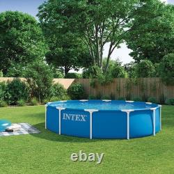 INTEX 28210EP Metal Frame 12 ft x 30 in Above Ground Pool Round Swimming Pool