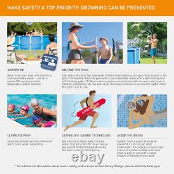 INTEX Round Metal Frame 8ft x 20in Above Ground Swimming Pool Set, Blue