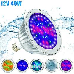 IP65 Waterproof, 12V 40W LED Pool Inground Swimming Light Bulb, RGB White Color