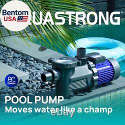 In/Above Ground Pool Pump High Flow Self Primming Swimming Pool Pump, Matta Blue