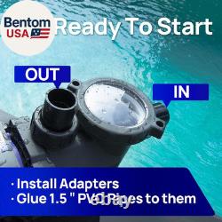 In/Above Ground Pool Pump High Flow Self Primming Swimming Pool Pump, Matta Blue