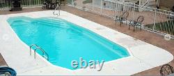 In-Ground Fiberglass Pool Leading Edge Manistique Do It Yourself Package
