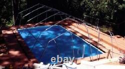 In-Ground Pool Cover Fabrico Sun Dome- 24 FT x 54 FT Dome- USA MADE