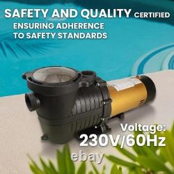 In-Ground Spa 1.75HP Dual Speed High Flow 5,280 GPH 1.5 NPT with Slip-On Fitti