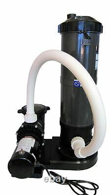 In-Ground Swimming Pool Cartridge Filter System with 2 Speed Pump 1 HP