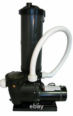 In-Ground Swimming Pool Cartridge Filter System with 2 Speed Pump 1 HP