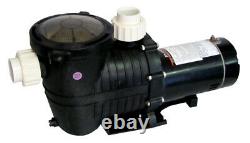 InGround 0.75 HP High Performance Swimming Pool Pump 1.5 inch Union Fittings