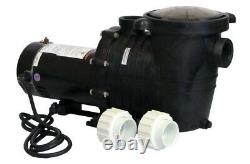 InGround Swimming Pool Pump-2 Speed 1HP-115V With Fittings-Energy Efficient