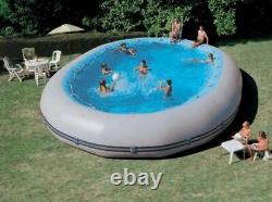 Inflatable 0.9mm PVC Oval Inground Above Ground Swimming Pool With Pump NEW
