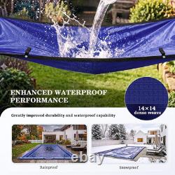 Inground Pool Cover, Fits 32X16Ft Rectangular Winter Swimming Pools
