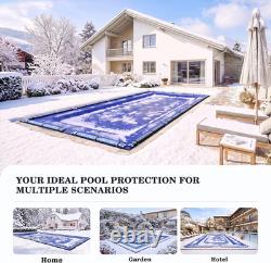 Inground Pool Cover, Fits 32X16Ft Rectangular Winter Swimming Pools