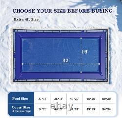 Inground Pool Cover, Fits 32X16Ft Rectangular Winter Swimming Pools