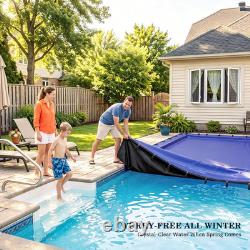 Inground Pool Cover, Fits 32X16Ft Rectangular Winter Swimming Pools