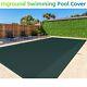Inground Pool Cover Rectangle Green Winter Mesh Pool Cover Home Swimming Pool Pp