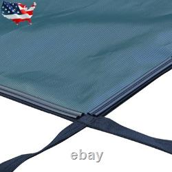 Inground Pool Cover Rectangle Winter Safety Mesh Pool Cover Home Swimming Pool