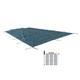 Inground Pool Cover Safety Fits Rectangle Swimming Pool Mesh Solid Pool