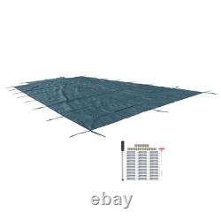 Inground Pool Cover Safety Fits Rectangle Swimming Pool Mesh Solid Pool
