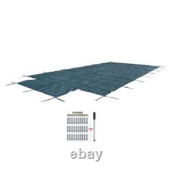 Inground Pool Cover Safety Fits Rectangle Swimming Pool Mesh Solid Pool