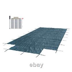 Inground Pool Cover Safety Fits Rectangle Swimming Pool Mesh Solid Pool