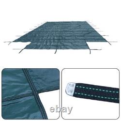 Inground Pool Cover Safety Fits Rectangle Swimming Pool Mesh Solid Pool