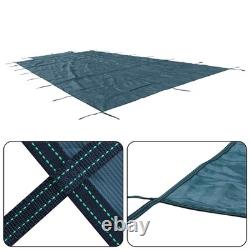 Inground Pool Cover Safety Fits Rectangle Swimming Pool Mesh Solid Pool