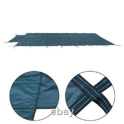 Inground Pool Cover Safety Fits Rectangle Swimming Pool Mesh Solid Pool