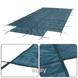 Inground Pool Cover Safety Fits Rectangle Swimming Pool Mesh Solid Pool