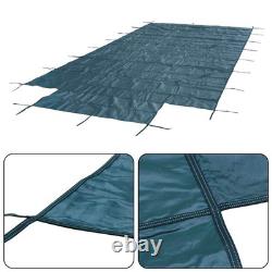 Inground Pool Safety Cover Fits 18X36Ft With 4X8Ft Center Step Rectangular Pools