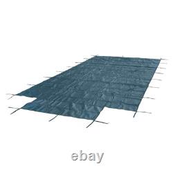 Inground Pool Safety Cover Fits 18X36Ft With 4X8Ft Center Step Rectangular Pools