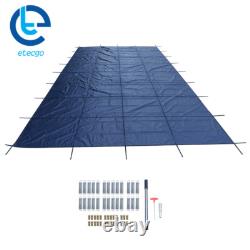 Inground Pool Safety Cover For 18' x 36' Rectangle Blue For Children/Pets Care