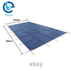 Inground Pool Safety Cover For 18' x 36' Rectangle Blue For Children/Pets Care