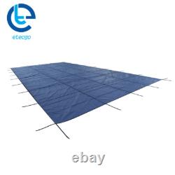Inground Pool Safety Cover For 18' x 36' Rectangle Blue For Children/Pets Care