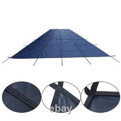 Inground Pool Safety Cover For 18 x 36 ft Rectangle Winter Pool Cover Blue Mesh