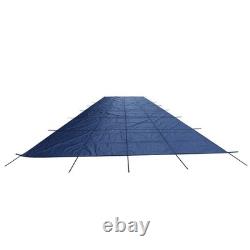 Inground Pool Safety Cover For 18 x 36 ft Rectangle Winter Pool Cover Blue Mesh