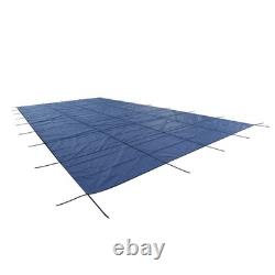 Inground Pool Safety Cover For 18 x 36 ft Rectangle Winter Pool Cover Blue Mesh