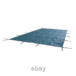 Inground Pool Safety Cover In-Ground Winter Cover For 16' × 30' Rectangle Green