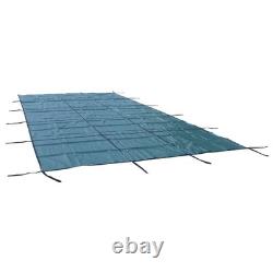 Inground Pool Safety Cover In-Ground Winter Cover For 16' × 30' Rectangle Green