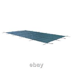 Inground Pool Safety Cover In-Ground Winter Cover For 16' × 30' Rectangle Green