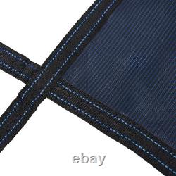 Inground Pool Safety Cover Winter Pool Cover 25 x 45ft with Hardware, Blue Mesh